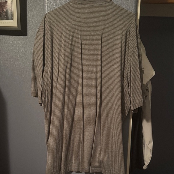 Pinehurst Golf Brown Striped Polo Shirt - Picture 4 of 4